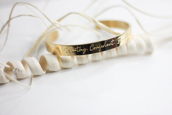 Worthy Confident Beautiful - CUFF